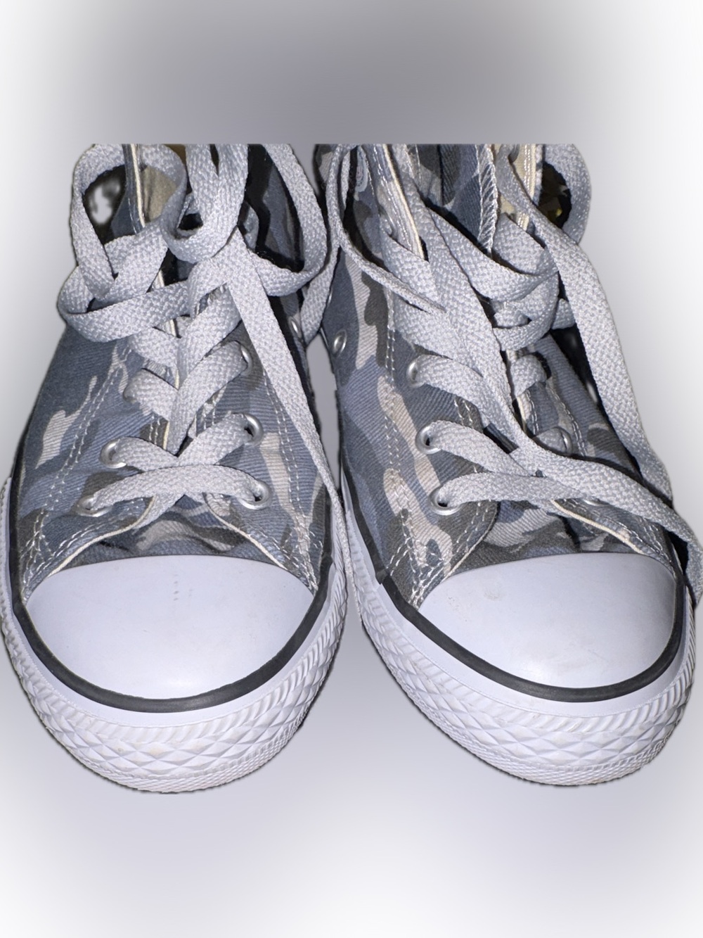 Converse Kids High-Top Sneakers in Camo and Beige